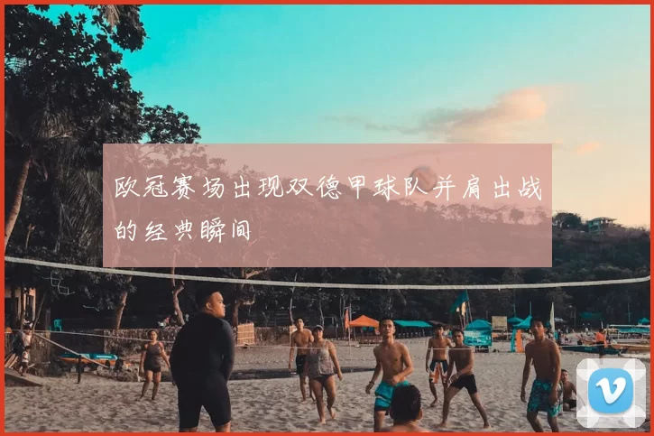 欧冠赛场出现双德甲球队并肩出战的经典瞬间