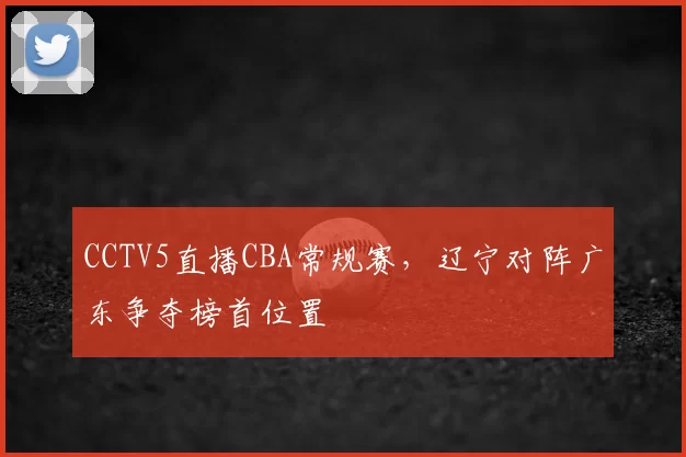 CCTV5直播CBA常规赛,辽宁对阵广东争夺榜首位置