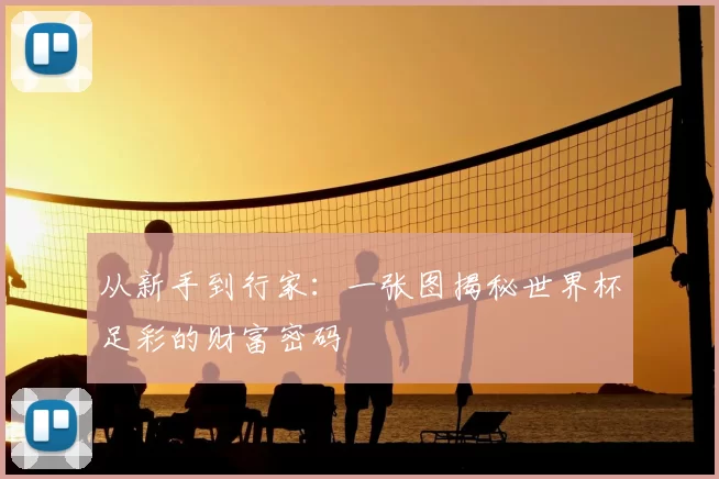 从新手到行家：一张图揭秘世界杯足彩的财富密码